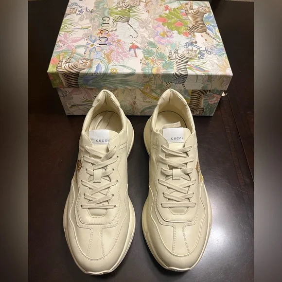 New Gucci Rhyton Tiger Sneaker Shoes Size UK 12 / US 12.5